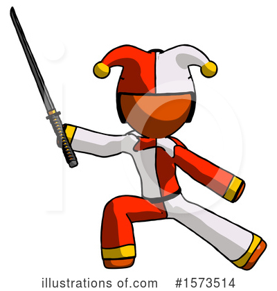 Royalty-Free (RF) Orange Design Mascot Clipart Illustration by Leo Blanchette - Stock Sample #1573514