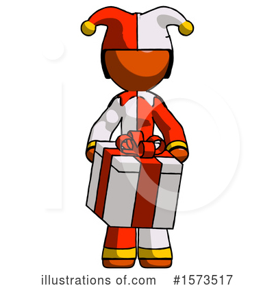 Royalty-Free (RF) Orange Design Mascot Clipart Illustration by Leo Blanchette - Stock Sample #1573517