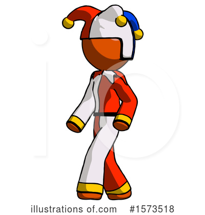 Royalty-Free (RF) Orange Design Mascot Clipart Illustration by Leo Blanchette - Stock Sample #1573518