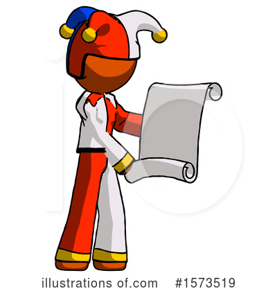 Royalty-Free (RF) Orange Design Mascot Clipart Illustration by Leo Blanchette - Stock Sample #1573519