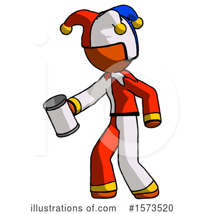 Royalty-Free (RF) Orange Design Mascot Clipart Illustration by Leo Blanchette - Stock Sample #1573520