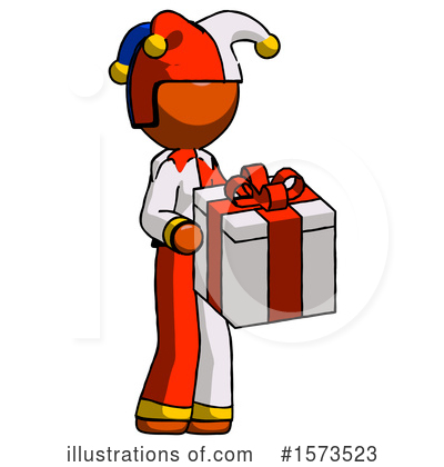 Royalty-Free (RF) Orange Design Mascot Clipart Illustration by Leo Blanchette - Stock Sample #1573523