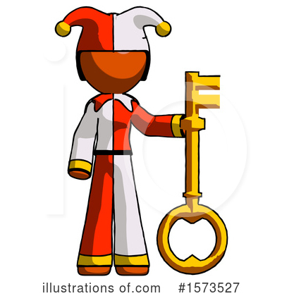 Royalty-Free (RF) Orange Design Mascot Clipart Illustration by Leo Blanchette - Stock Sample #1573527