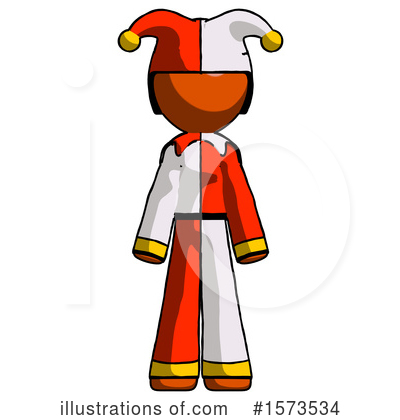 Royalty-Free (RF) Orange Design Mascot Clipart Illustration by Leo Blanchette - Stock Sample #1573534