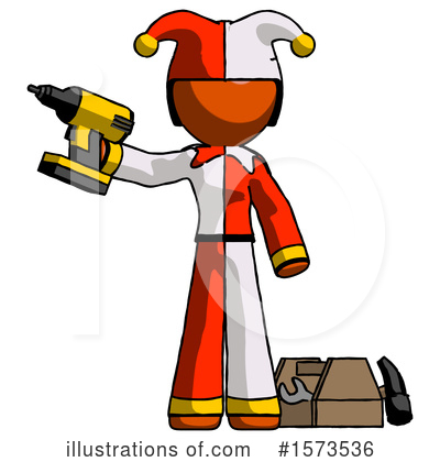 Royalty-Free (RF) Orange Design Mascot Clipart Illustration by Leo Blanchette - Stock Sample #1573536