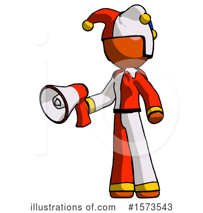 Royalty-Free (RF) Orange Design Mascot Clipart Illustration by Leo Blanchette - Stock Sample #1573543