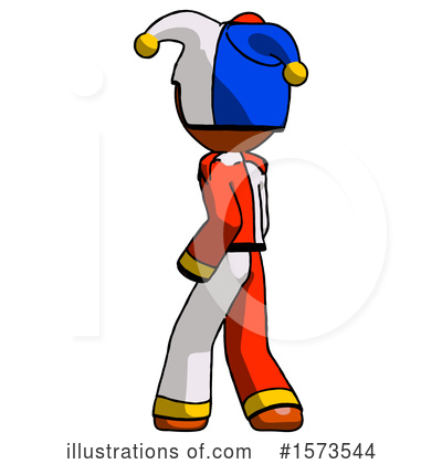 Royalty-Free (RF) Orange Design Mascot Clipart Illustration by Leo Blanchette - Stock Sample #1573544