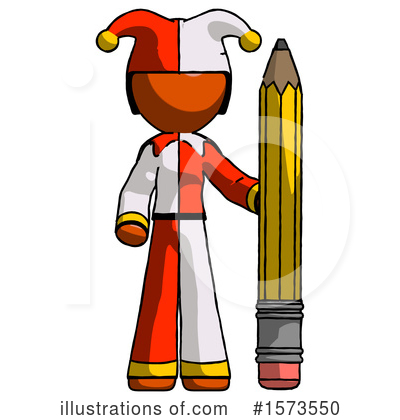 Royalty-Free (RF) Orange Design Mascot Clipart Illustration by Leo Blanchette - Stock Sample #1573550