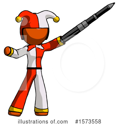 Royalty-Free (RF) Orange Design Mascot Clipart Illustration by Leo Blanchette - Stock Sample #1573558