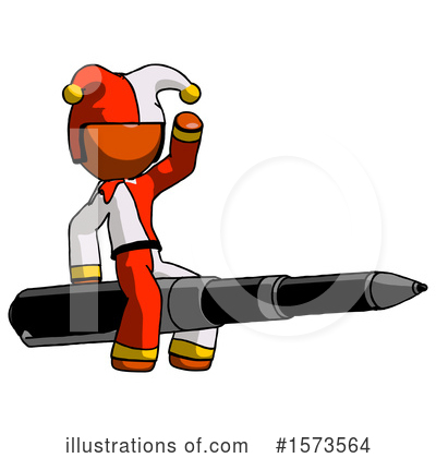 Royalty-Free (RF) Orange Design Mascot Clipart Illustration by Leo Blanchette - Stock Sample #1573564