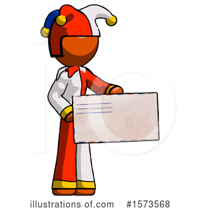 Royalty-Free (RF) Orange Design Mascot Clipart Illustration by Leo Blanchette - Stock Sample #1573568