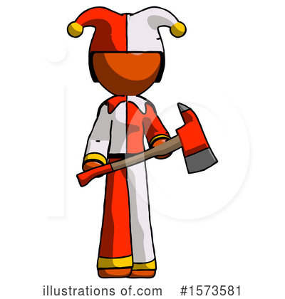 Royalty-Free (RF) Orange Design Mascot Clipart Illustration by Leo Blanchette - Stock Sample #1573581