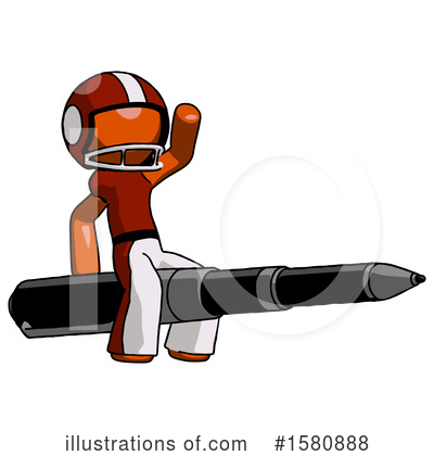 Royalty-Free (RF) Orange Design Mascot Clipart Illustration by Leo Blanchette - Stock Sample #1580888