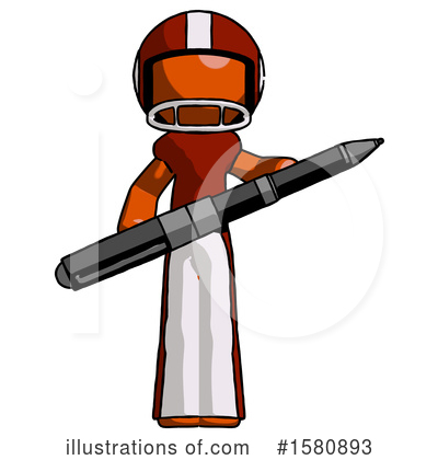 Royalty-Free (RF) Orange Design Mascot Clipart Illustration by Leo Blanchette - Stock Sample #1580893