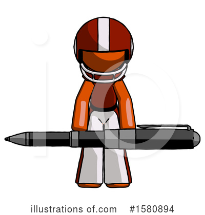 Royalty-Free (RF) Orange Design Mascot Clipart Illustration by Leo Blanchette - Stock Sample #1580894