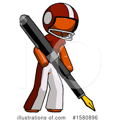 Royalty-Free (RF) Orange Design Mascot Clipart Illustration by Leo Blanchette - Stock Sample #1580896