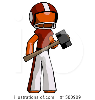 Royalty-Free (RF) Orange Design Mascot Clipart Illustration by Leo Blanchette - Stock Sample #1580909