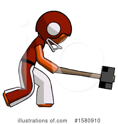 Royalty-Free (RF) Orange Design Mascot Clipart Illustration by Leo Blanchette - Stock Sample #1580910