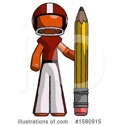Royalty-Free (RF) Orange Design Mascot Clipart Illustration by Leo Blanchette - Stock Sample #1580915