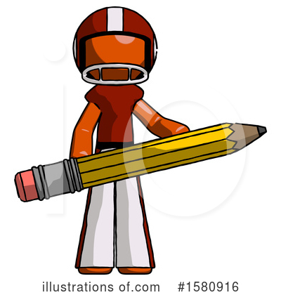 Royalty-Free (RF) Orange Design Mascot Clipart Illustration by Leo Blanchette - Stock Sample #1580916