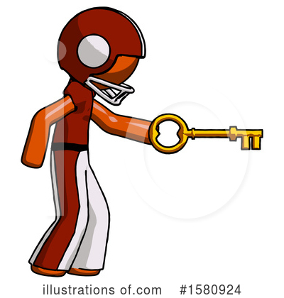Royalty-Free (RF) Orange Design Mascot Clipart Illustration by Leo Blanchette - Stock Sample #1580924