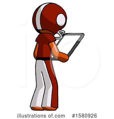 Royalty-Free (RF) Orange Design Mascot Clipart Illustration by Leo Blanchette - Stock Sample #1580926