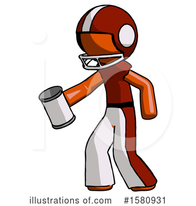 Royalty-Free (RF) Orange Design Mascot Clipart Illustration by Leo Blanchette - Stock Sample #1580931