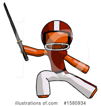 Royalty-Free (RF) Orange Design Mascot Clipart Illustration by Leo Blanchette - Stock Sample #1580934