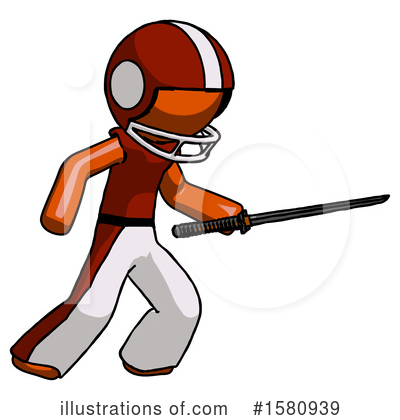 Royalty-Free (RF) Orange Design Mascot Clipart Illustration by Leo Blanchette - Stock Sample #1580939