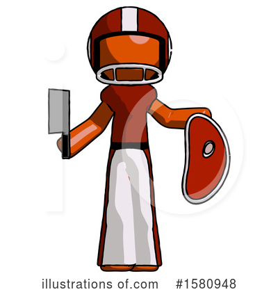 Royalty-Free (RF) Orange Design Mascot Clipart Illustration by Leo Blanchette - Stock Sample #1580948