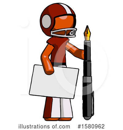 Royalty-Free (RF) Orange Design Mascot Clipart Illustration by Leo Blanchette - Stock Sample #1580962