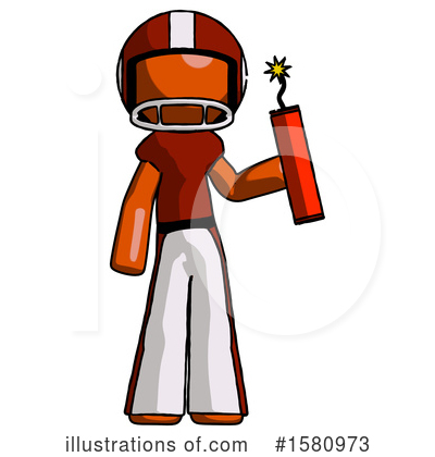 Royalty-Free (RF) Orange Design Mascot Clipart Illustration by Leo Blanchette - Stock Sample #1580973