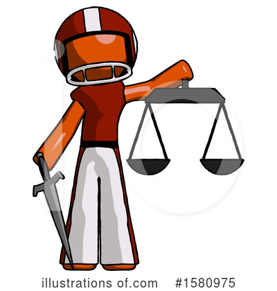 Royalty-Free (RF) Orange Design Mascot Clipart Illustration by Leo Blanchette - Stock Sample #1580975