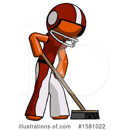 Royalty-Free (RF) Orange Design Mascot Clipart Illustration by Leo Blanchette - Stock Sample #1581022