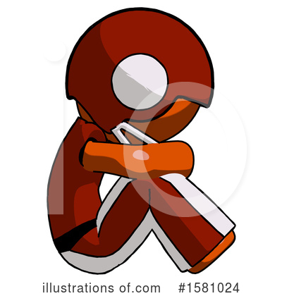 Royalty-Free (RF) Orange Design Mascot Clipart Illustration by Leo Blanchette - Stock Sample #1581024