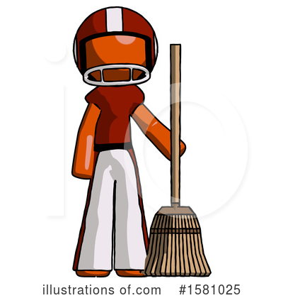 Royalty-Free (RF) Orange Design Mascot Clipart Illustration by Leo Blanchette - Stock Sample #1581025