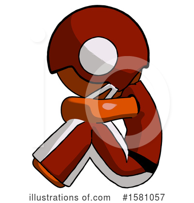 Royalty-Free (RF) Orange Design Mascot Clipart Illustration by Leo Blanchette - Stock Sample #1581057
