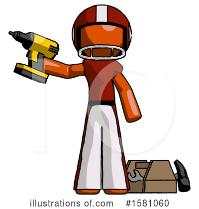 Royalty-Free (RF) Orange Design Mascot Clipart Illustration by Leo Blanchette - Stock Sample #1581060