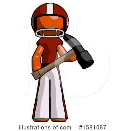 Royalty-Free (RF) Orange Design Mascot Clipart Illustration by Leo Blanchette - Stock Sample #1581067