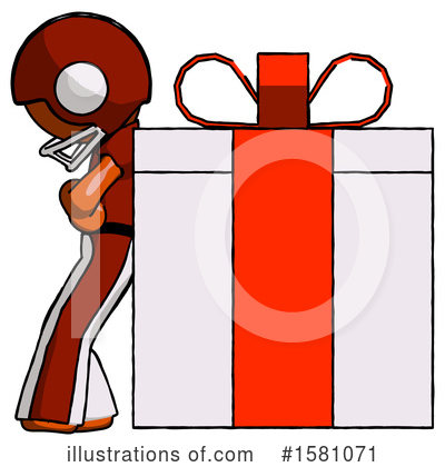Royalty-Free (RF) Orange Design Mascot Clipart Illustration by Leo Blanchette - Stock Sample #1581071