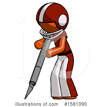 Royalty-Free (RF) Orange Design Mascot Clipart Illustration by Leo Blanchette - Stock Sample #1581090