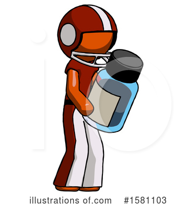 Royalty-Free (RF) Orange Design Mascot Clipart Illustration by Leo Blanchette - Stock Sample #1581103