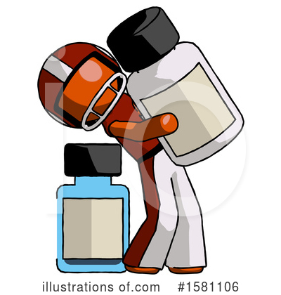 Royalty-Free (RF) Orange Design Mascot Clipart Illustration by Leo Blanchette - Stock Sample #1581106