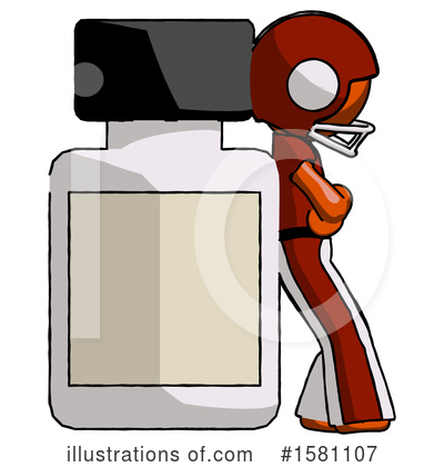 Royalty-Free (RF) Orange Design Mascot Clipart Illustration by Leo Blanchette - Stock Sample #1581107