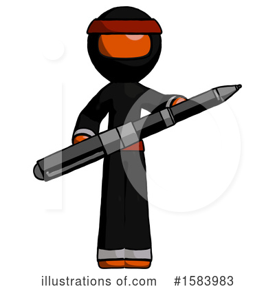 Royalty-Free (RF) Orange Design Mascot Clipart Illustration by Leo Blanchette - Stock Sample #1583983