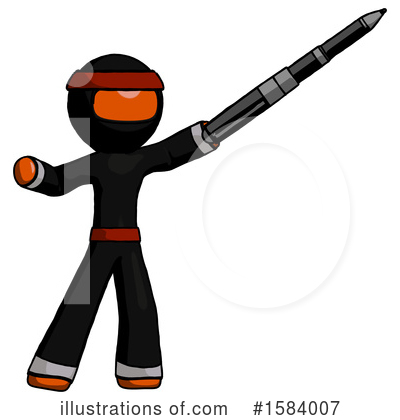 Royalty-Free (RF) Orange Design Mascot Clipart Illustration by Leo Blanchette - Stock Sample #1584007