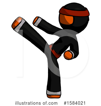 Royalty-Free (RF) Orange Design Mascot Clipart Illustration by Leo Blanchette - Stock Sample #1584021