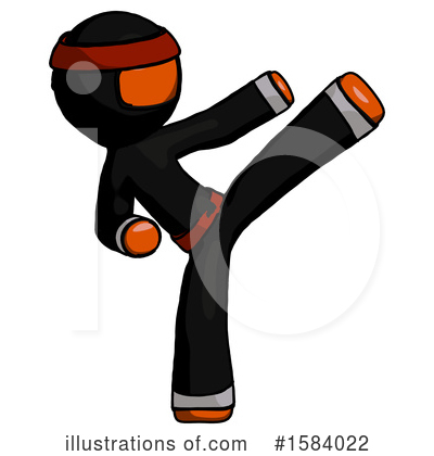 Royalty-Free (RF) Orange Design Mascot Clipart Illustration by Leo Blanchette - Stock Sample #1584022