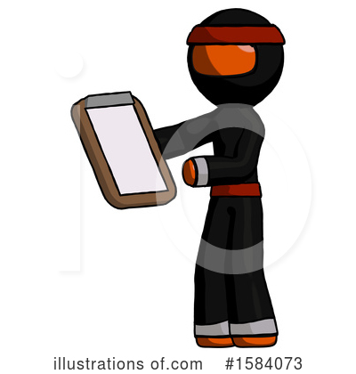 Royalty-Free (RF) Orange Design Mascot Clipart Illustration by Leo Blanchette - Stock Sample #1584073