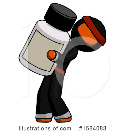 Royalty-Free (RF) Orange Design Mascot Clipart Illustration by Leo Blanchette - Stock Sample #1584083